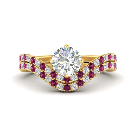 round-cut-twisted-pave-engagement-ring-with-curved-pink-sapphire-band-in-yellow-gold-fdens11617rogsadrpisleep-nl-yg.jpg