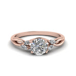 Load image into Gallery viewer, round-cut-twisted-petal-diamond-engagement-ring-in-14K-rose-gold-FD8300ROR-NL-RG.jpg
