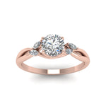 Load image into Gallery viewer, round-cut-twisted-petal-diamond-engagement-ring-in-14K-rose-gold-FD8300ROR-NL-RG.jpg
