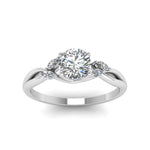 Load image into Gallery viewer, round-cut-twisted-petal-diamond-engagement-ring-in-14K-white-gold-FD8300ROR-NL-WG.jpg
