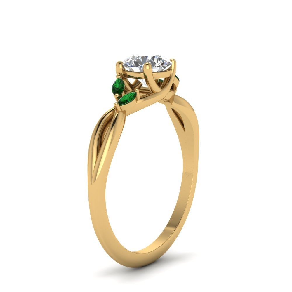 round-cut-twisted-petal-diamond-engagement-ring-with-emerald-in-14K-yellow-gold-FD8300RORGEMGR-NL-YG.jpg