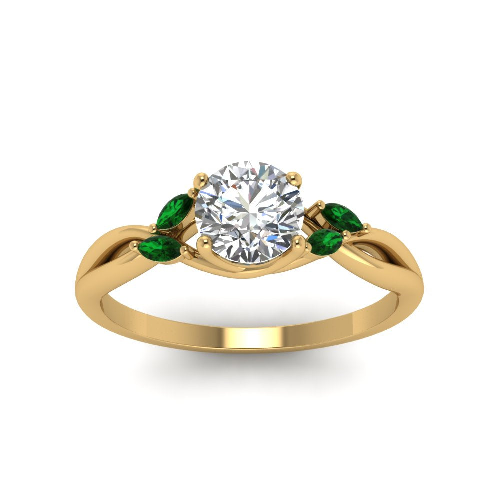 round-cut-twisted-petal-diamond-engagement-ring-with-emerald-in-14K-yellow-gold-FD8300RORGEMGR-NL-YG.jpg