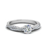 Load image into Gallery viewer, Round-Cut-Twisted-Vine-Lab-Diamond-Engagement-Ring-For-Women-In-White-Gold-FD8253R1-FANCY1-NL-WG.jpg