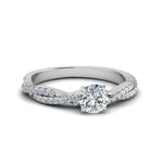 Load image into Gallery viewer, Round-Cut-Twisted-Vine-Lab-Diamond-Engagement-Ring-For-Women-In-White-Gold-FD8253R1-FANCY1-NL-WG.jpg
