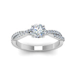 Load image into Gallery viewer, Round-Cut-Twisted-Vine-Lab-Diamond-Engagement-Ring-For-Women-In-White-Gold-FD8253R1-FANCY1-NL-WG.jpg

