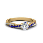 Load image into Gallery viewer, round-cut-twisted-vine-diamond-engagement-ring-for-women-with-blue-sapphire-in-14K-yellow-gold-FD8233RORGSABL-NL-YG.jpg
