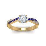 Load image into Gallery viewer, round-cut-twisted-vine-diamond-engagement-ring-for-women-with-blue-sapphire-in-14K-yellow-gold-FD8233RORGSABL-NL-YG.jpg
