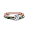 Load image into Gallery viewer, round-cut-twisted-vine-diamond-engagement-ring-for-women-with-emerald-in-14K-rose-gold-FD8233RORGEMGR-NL-RG.jpg