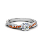 Load image into Gallery viewer, round-cut-twisted-vine-diamond-engagement-ring-for-women-with-orange-sapphire-in-14K-white-gold-FD8233RORGSAOR-NL-WG.jpg
