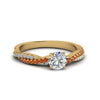 Load image into Gallery viewer, round-cut-twisted-vine-diamond-engagement-ring-for-women-with-orange-sapphire-in-14K-yellow-gold-FD8233RORGSAOR-NL-YG.jpg