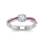 Load image into Gallery viewer, round-cut-twisted-vine-diamond-engagement-ring-for-women-with-pink-sapphire-in-14K-white-gold-FD8233RORGSADRPI-NL-WG.jpg
