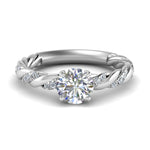 Load image into Gallery viewer, round-cut-twisted-vine-engagement-ring-in-white-gold-FD9127ROR-NL-WG