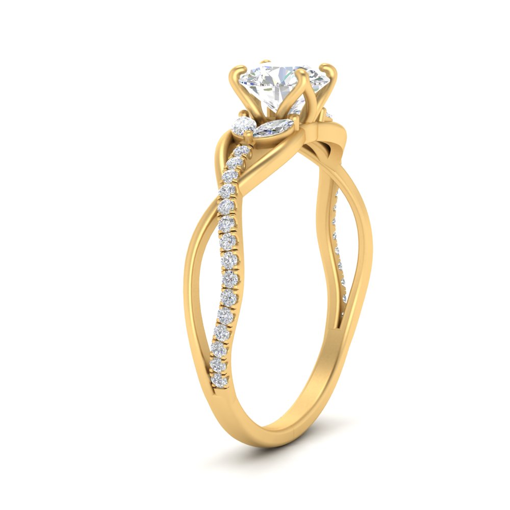 round-cut-twisted-vine-floral-diamond-engagement-ring-in-FD10977RORANGLE3-NL-YG