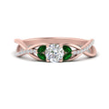 Thumbnail 54 - round-cut-twisted-vine-floral-diamond-engagement-ring-with-emerald-in-FD10977RORGEMGRANGLE3-NL-RG