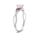Thumbnail 11 - round-cut-twisted-vine-floral-diamond-engagement-ring-with-pink-sapphire-in-FD10977RORGSADRPIANGLE3-NL-WG