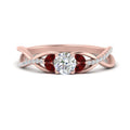 Thumbnail 58 - round-cut-twisted-vine-floral-diamond-engagement-ring-with-ruby-in-FD10977RORGRUDRANGLE3-NL-RG