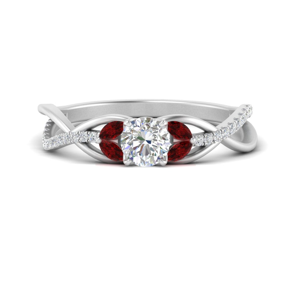round-cut-twisted-vine-floral-diamond-engagement-ring-with-ruby-in-FD10977RORGRUDRANGLE3-NL-WG