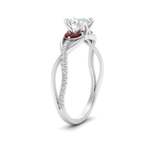 round-cut-twisted-vine-floral-diamond-engagement-ring-with-ruby-in-FD10977RORGRUDRANGLE3-NL-WG