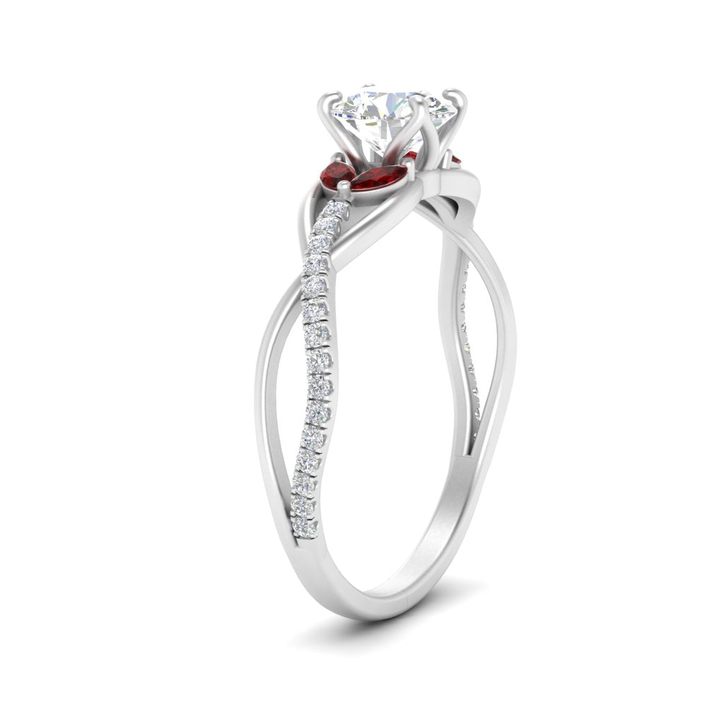 round-cut-twisted-vine-floral-diamond-engagement-ring-with-ruby-in-FD10977RORGRUDRANGLE3-NL-WG