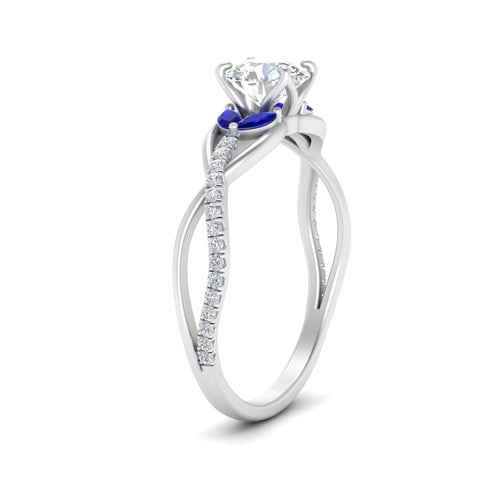 round-cut-twisted-vine-floral-diamond-engagement-ring-with-sapphire-in-FD10977RORGSABLANGLE3-NL-WG