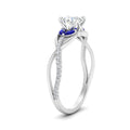Thumbnail 7 - round-cut-twisted-vine-floral-diamond-engagement-ring-with-sapphire-in-FD10977RORGSABLANGLE3-NL-WG