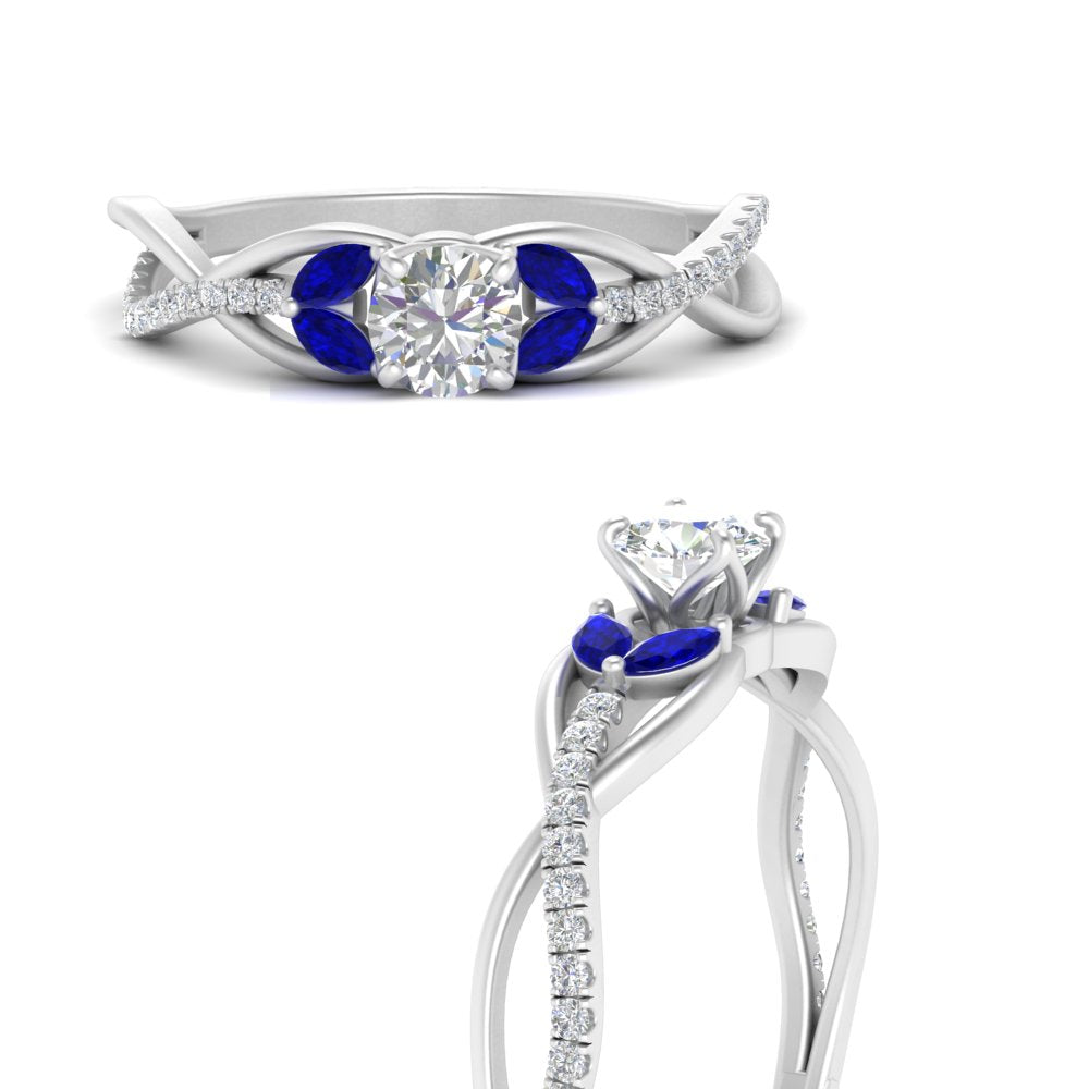 round-cut-twisted-vine-floral-diamond-engagement-ring-with-sapphire-in-FD10977RORGSABLANGLE3-NL-WG