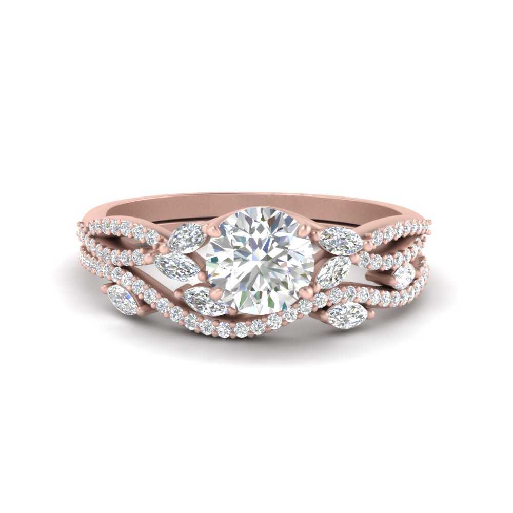 round-cut-twisted-vine-luxury-diamond-bridal-ring-set-in-rose-gold-FDENR3211ROANGLE3-NL-RG