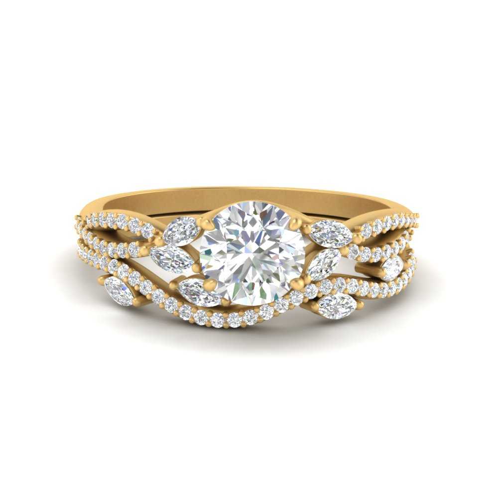 round-cut-twisted-vine-luxury-diamond-bridal-ring-set-in-yellow-gold-FDENR3211ROANGLE3-NL-YG