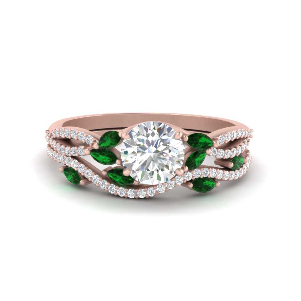 round-cut-twisted-vine-luxury-emerald-bridal-ring-set-in-rose-gold-FDENR3211ROGEMGRANGLE3-NL-RG