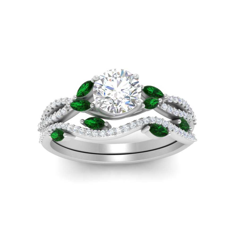 round-cut-twisted-vine-luxury-emerald-bridal-ring-set-in-white-gold-FDENR3211ROGEMGRANGLE3-NL-WG