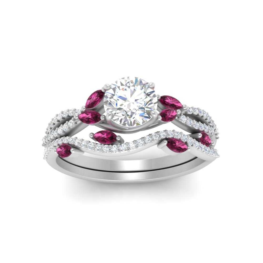 round-cut-twisted-vine-luxury-pink-sapphire-bridal-ring-set-in-white-gold-FDENR3211ROGSADRPIANGLE3-NL-WG