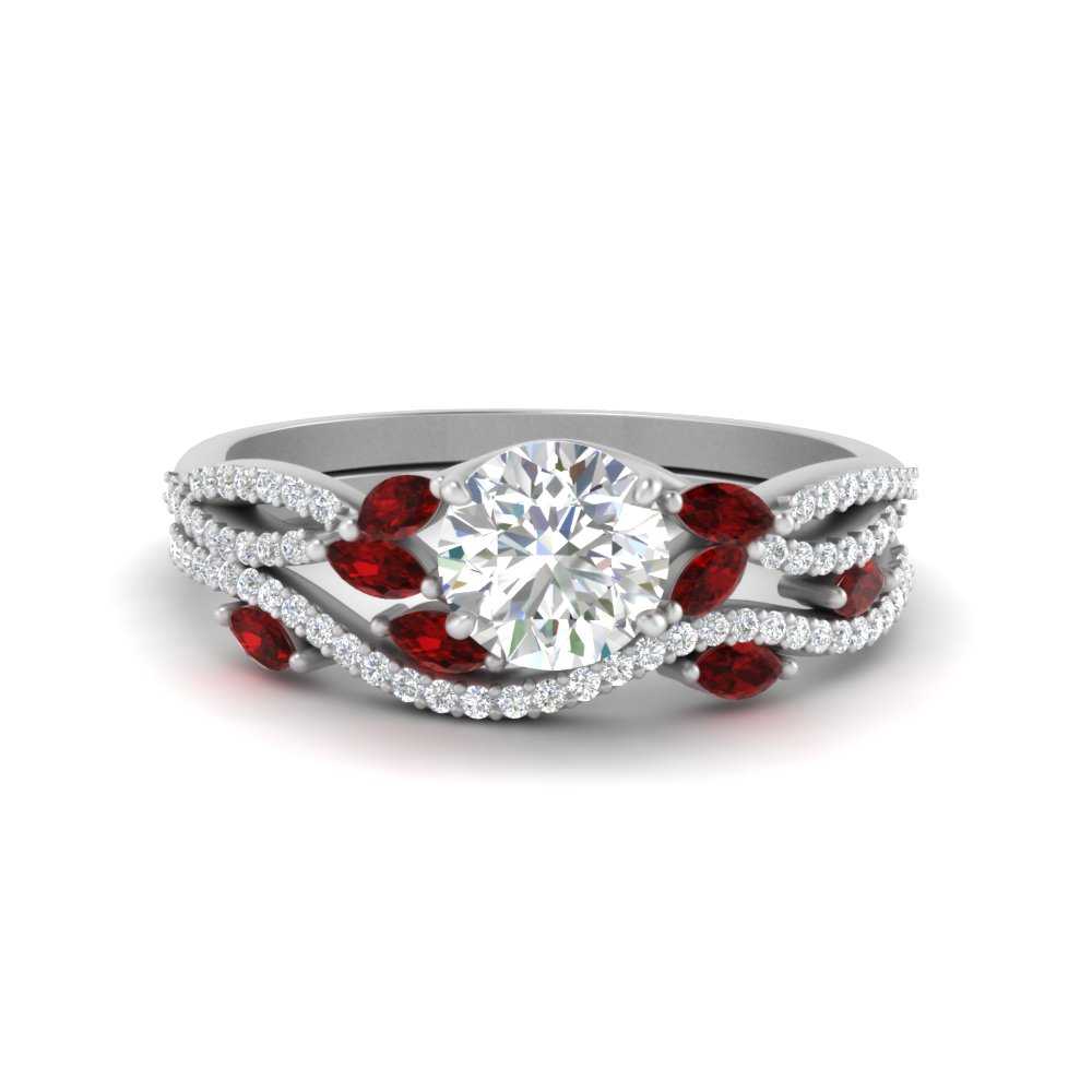 round-cut-twisted-vine-luxury-ruby-bridal-ring-set-in-white-gold-FDENR3211ROGRUDRANGLE3-NL-WG