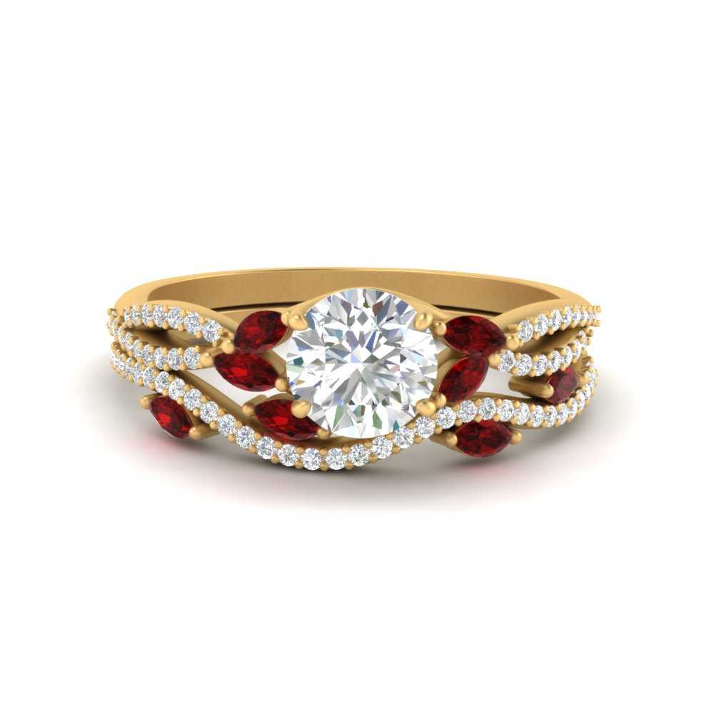 round-cut-twisted-vine-luxury-ruby-bridal-ring-set-in-yellow-gold-FDENR3211ROGRUDRANGLE3-NL-YG