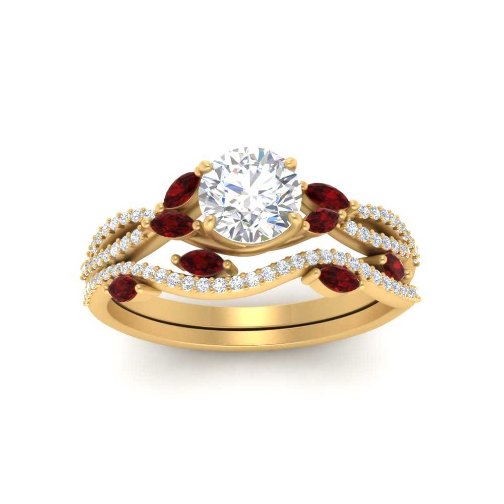round-cut-twisted-vine-luxury-ruby-bridal-ring-set-in-yellow-gold-FDENR3211ROGRUDRANGLE3-NL-YG