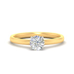 Load image into Gallery viewer, round-cut-two-tone-2-mm-comfort-fit-solitaire-ring-in-yellow-gold-fdens11590rorsleep-2.00mm-nl-yg?v=1757675973
