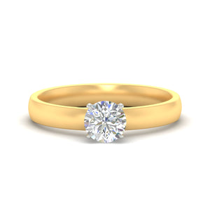 Forever Two Tone Lab Grown Solitaire Ring