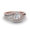 Load image into Gallery viewer, round-cut-two-tone-3-stone-diamond-swirl-bridal-set-in-FDO50895RO-NL-RG