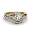 Load image into Gallery viewer, round-cut-two-tone-3-stone-diamond-swirl-bridal-set-in-FDO50895RO-NL-YG