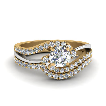 round-cut-two-tone-3-stone-diamond-swirl-bridal-set-in-FDO50895RO-NL-RG