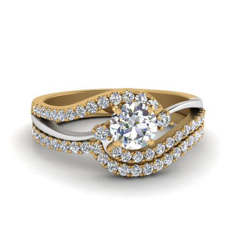 round-cut-two-tone-3-stone-diamond-swirl-bridal-set-in-FDO50895RO-NL-YG