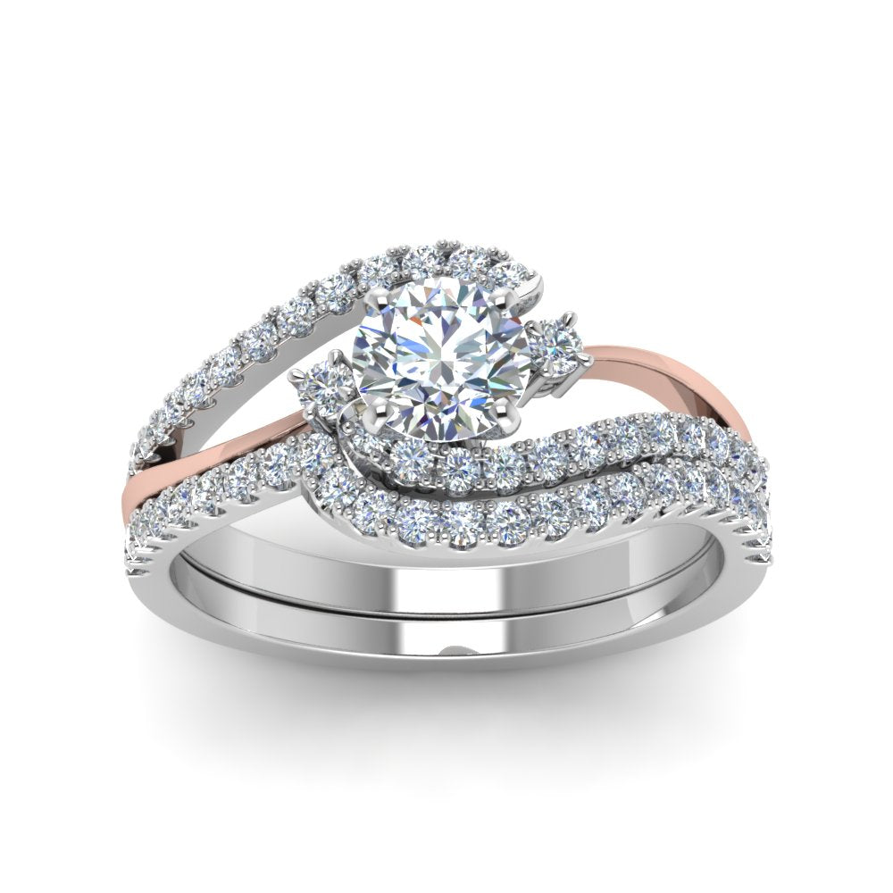 round-cut-two-tone-3-stone-diamond-swirl-bridal-set-in-FDO50895RO-NL-WG