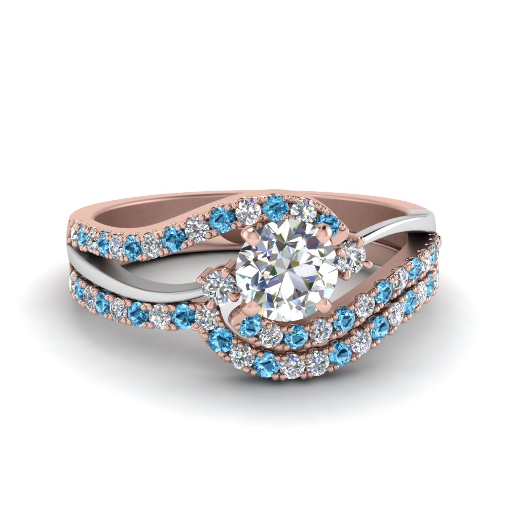 round-cut-two-tone-3-stone-diamond-swirl-bridal-set-with-ice-blue-topaz-in-FDO50895ROGICBLTO-NL-RG