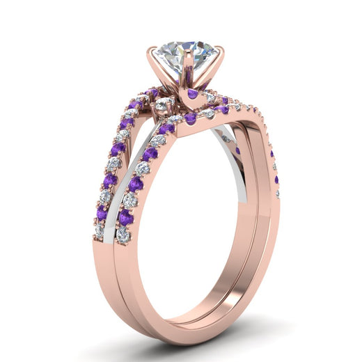 round-cut-two-tone-3-stone-diamond-swirl-bridal-set-with-violac-topaz-in-FDO50895ROGVITO-NL-RG