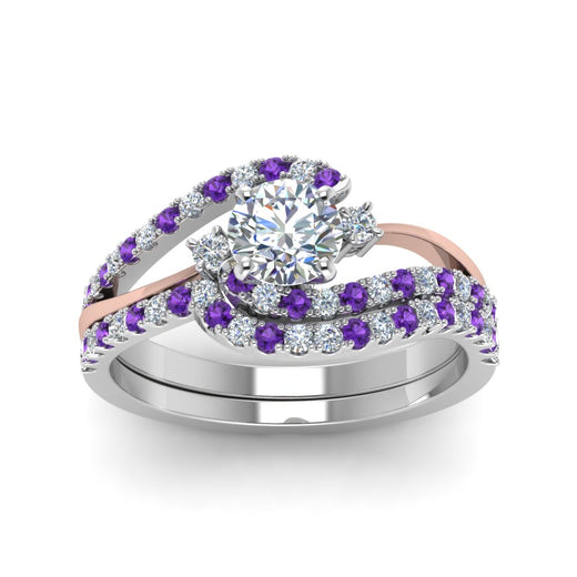 round-cut-two-tone-3-stone-diamond-swirl-bridal-set-with-violac-topaz-in-FDO50895ROGVITO-NL-WG