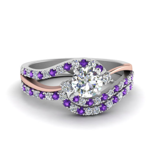 round-cut-two-tone-3-stone-diamond-swirl-bridal-set-with-violac-topaz-in-FDO50895ROGVITO-NL-WG
