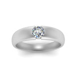 Load image into Gallery viewer, Tapered Solitaire Mens Wedding Ring
