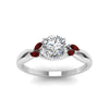Load image into Gallery viewer, round-cut-willow-diamond-engagement-ring-with- ruby-in-platinum-1