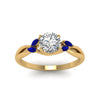 Load image into Gallery viewer, round-cut-willow-diamond-engagement-ring-with-blue-sapphire-in-14k-yellow-gold