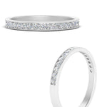 Load image into Gallery viewer, round-diamond-channel-stacking-band-in-white-gold-FD122981BANGLE3-NL-WG.jpg
