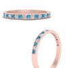 Load image into Gallery viewer, round-diamond-channel-stacking-band-with-blue-topaz-in-rose-gold-FD122981BGICBLTOANGLE3-NL-RG.jpg